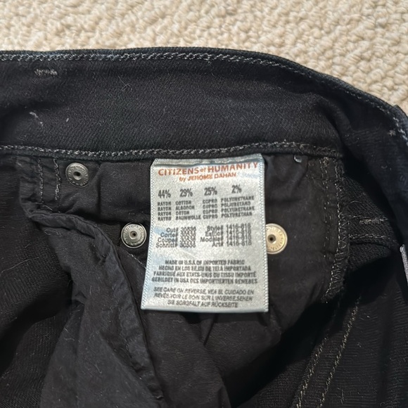 Citizens of Humanity slick rocket high-rise skinny jean black, coated size 28 - Picture 4 of 4